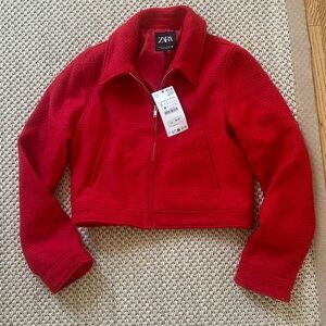 Zara women’s jacket red NWT